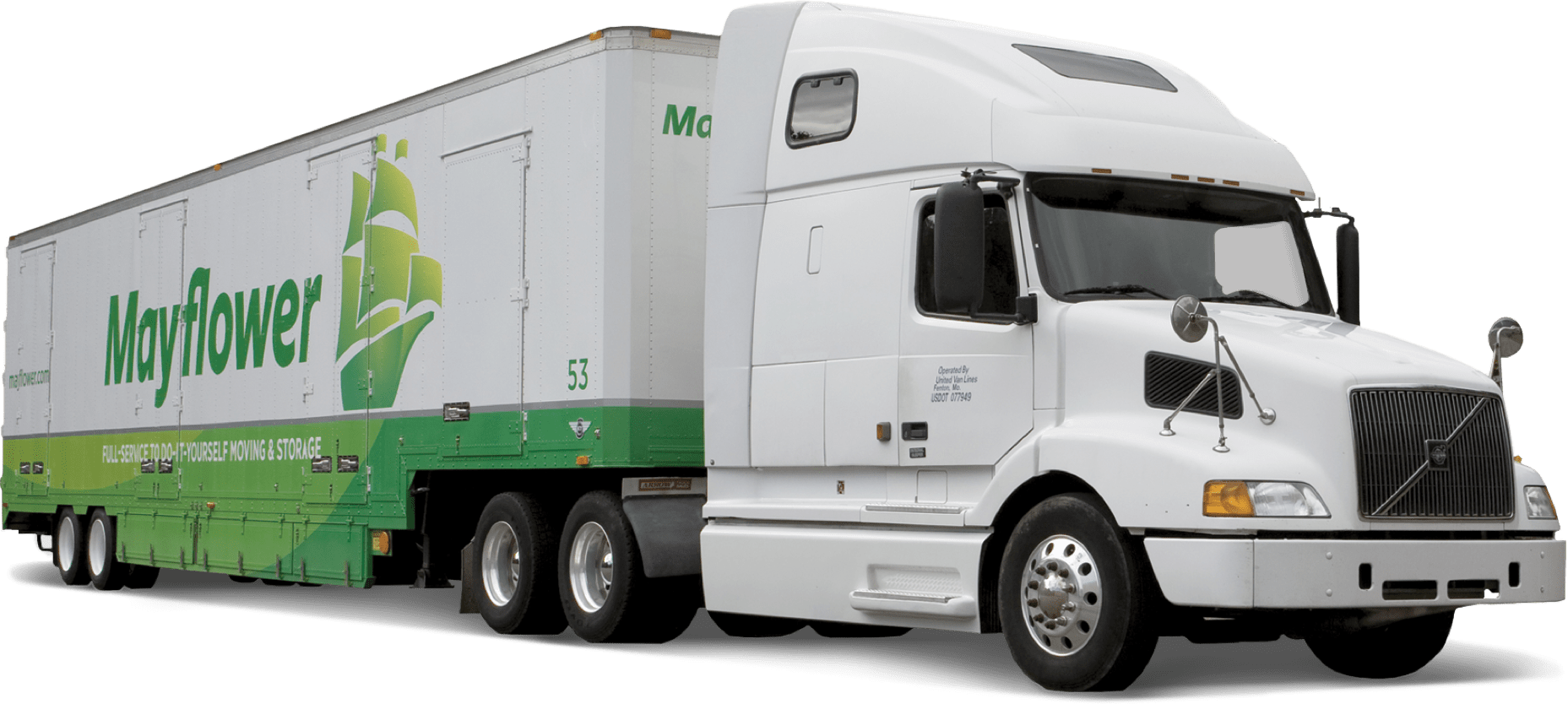 Mayflower moving truck with no background - Mayflower®