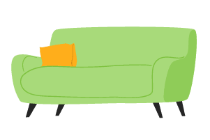 Home Survey for Moving - Couch illustration - Mayflower